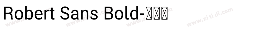 Robert Sans Bold字体转换